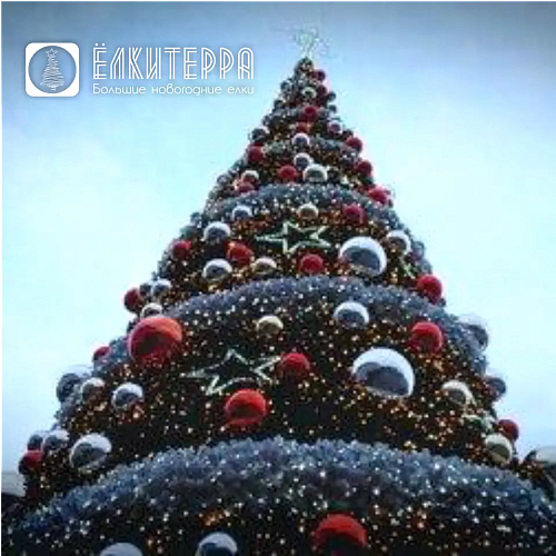 Искусственная уличная елка 6 метров с комплектом оформления Млечный путь